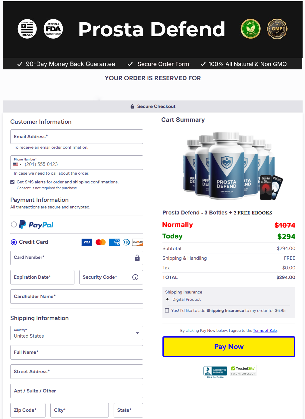 prostadefend-order-page